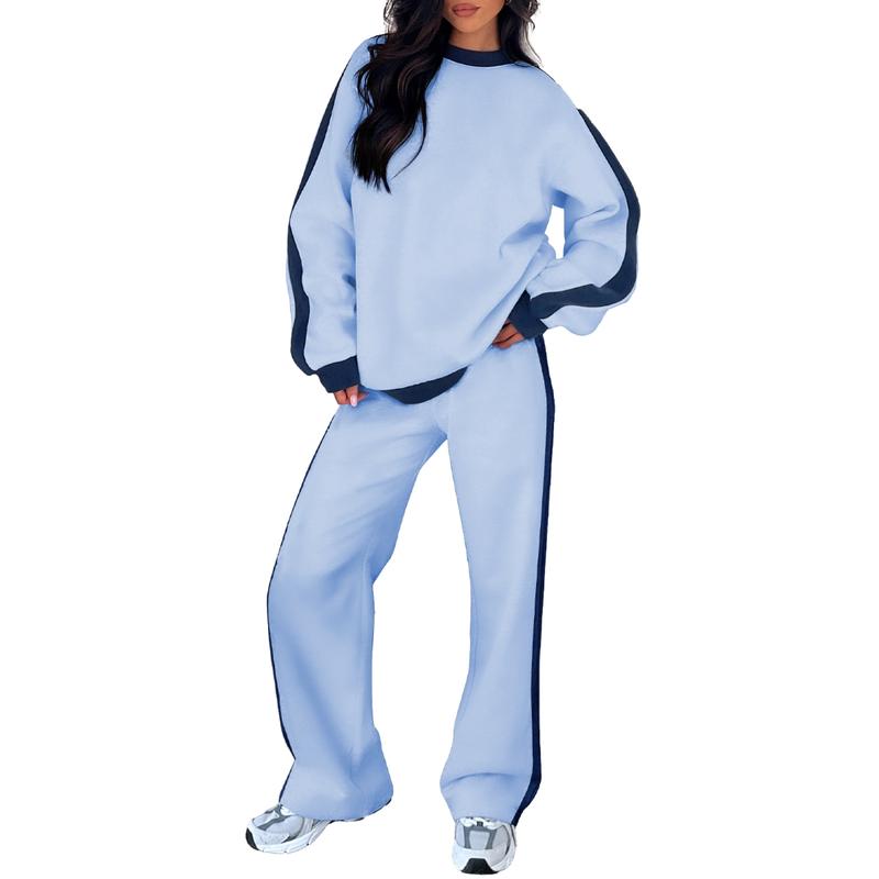 SANDI™ Cozy 2-Piece Lounge Set — Relaxed-Fit Sweatshirt & Straight-Leg Pants