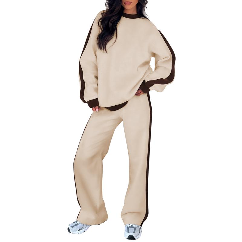 SANDI™ Cozy 2-Piece Lounge Set — Relaxed-Fit Sweatshirt & Straight-Leg Pants