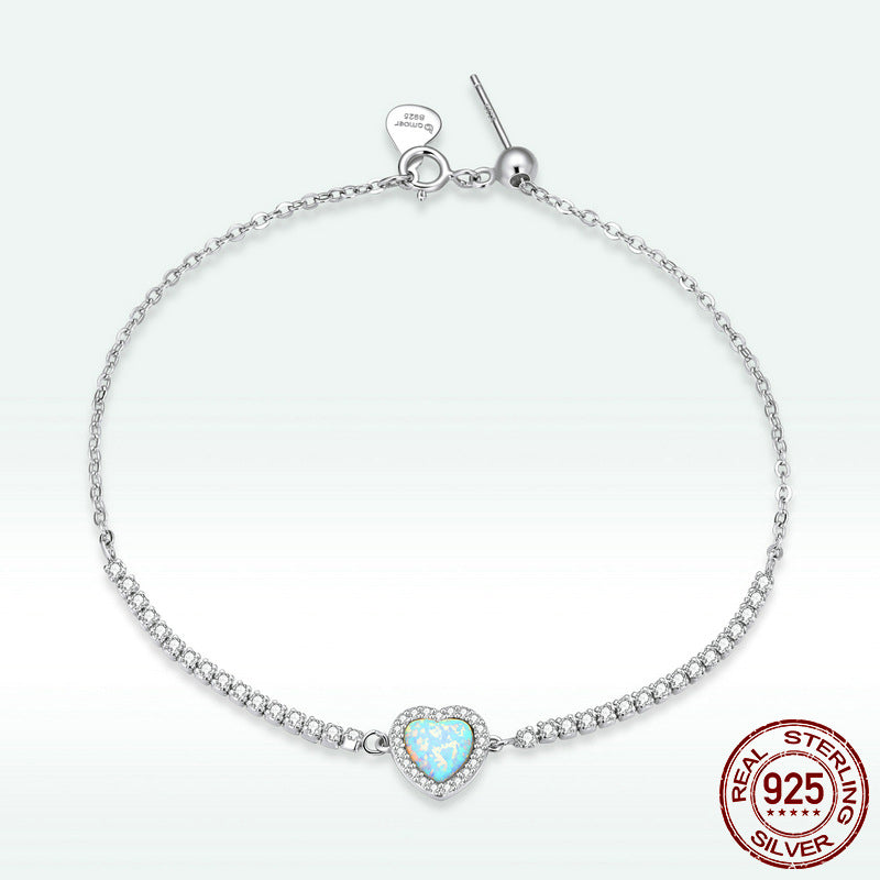 Heart's 925 silver bracelet