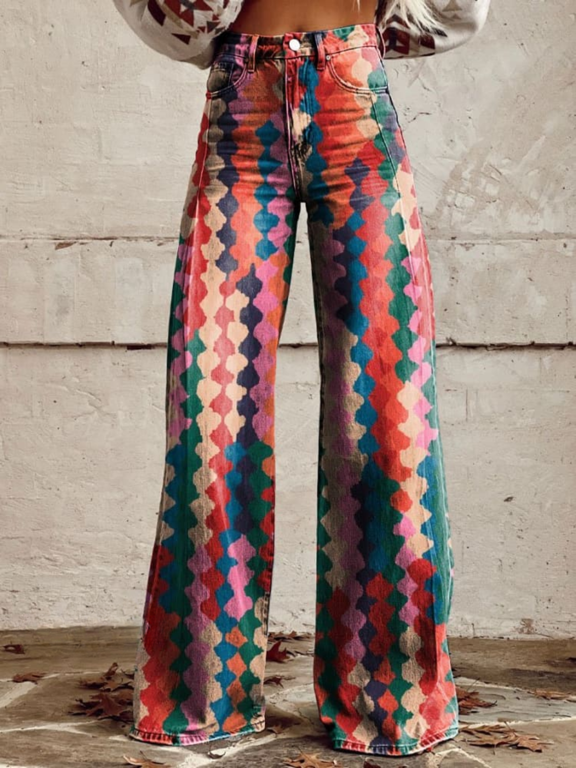 BETH™ Vibrant Boho Wide-Leg Pants – Flowy, Colorful & Effortlessly Chic