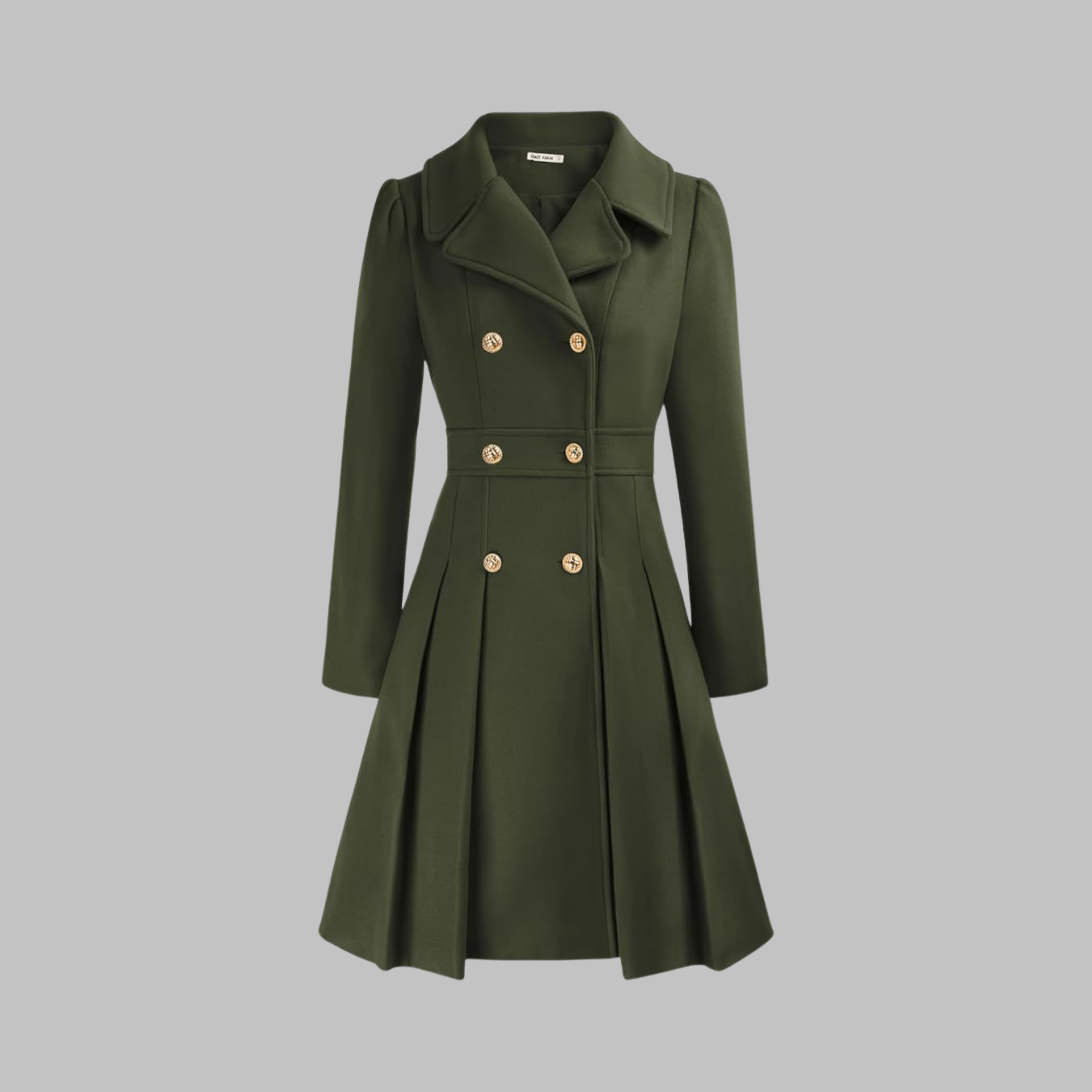 DAMI™ Elegant Double-Button Long-Sleeve Coat
