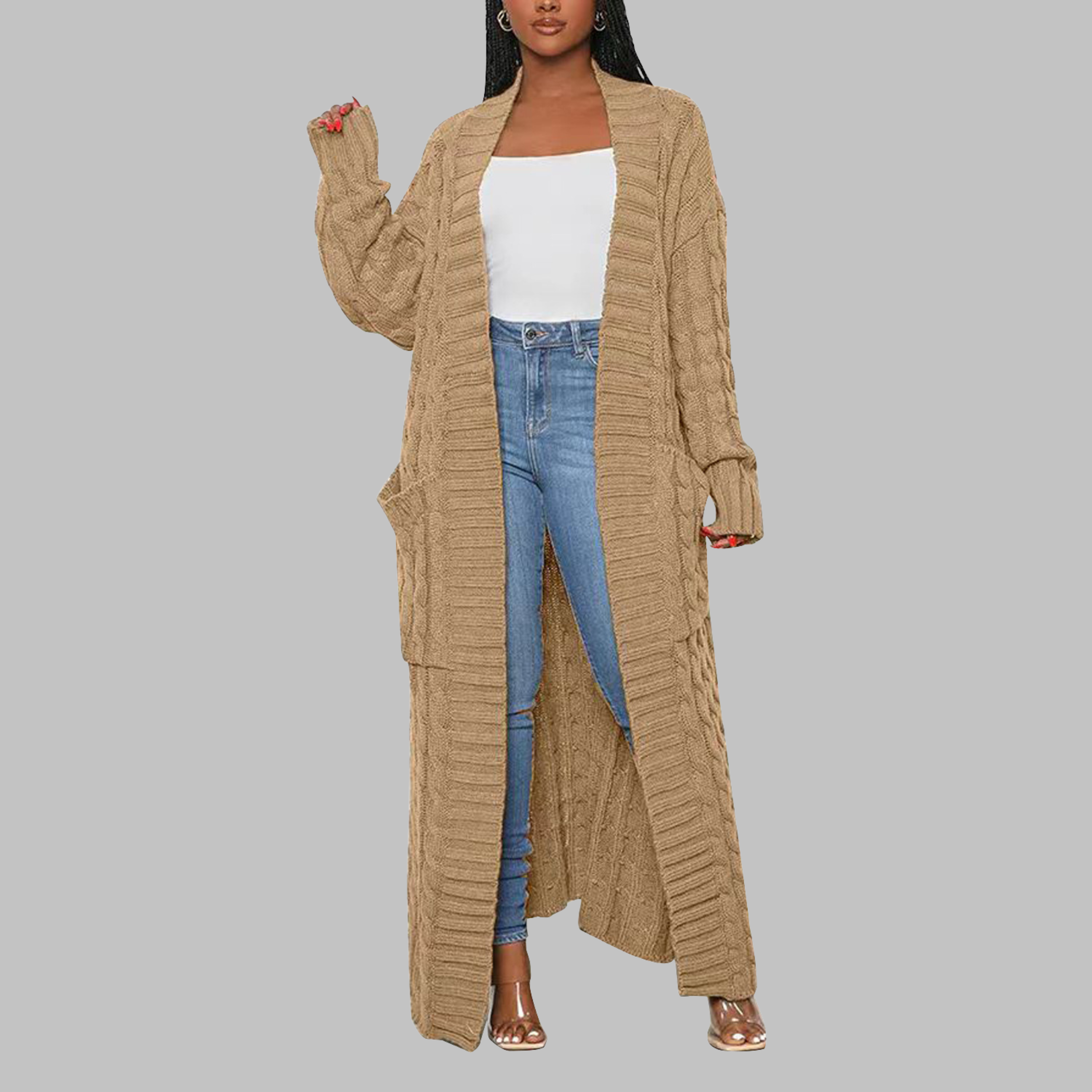 JACKIE™ Cozy Casual Long-Sleeve Cardigan