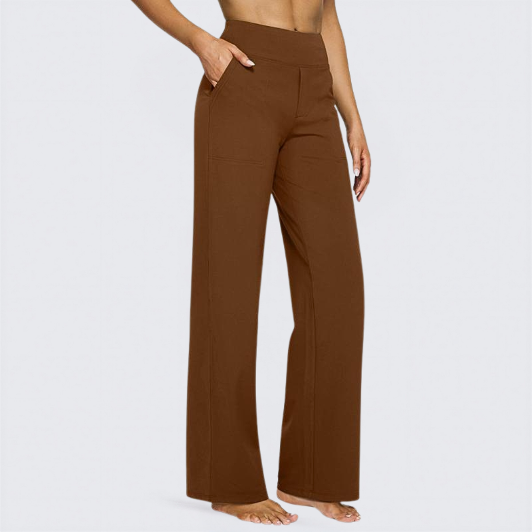WHITNEY™ Ultra-Comfort High-Waist Wide-Leg Pants for Yoga, Outdoors, and Everyday Fun