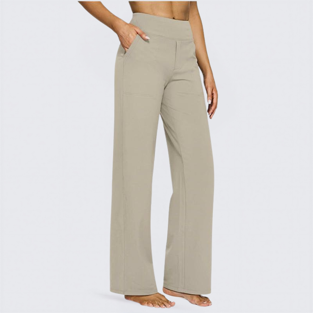 WHITNEY™ Ultra-Comfort High-Waist Wide-Leg Pants for Yoga, Outdoors, and Everyday Fun
