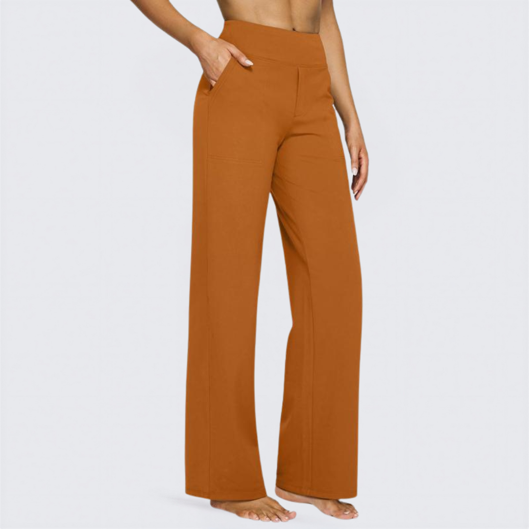 WHITNEY™ Ultra-Comfort High-Waist Wide-Leg Pants for Yoga, Outdoors, and Everyday Fun