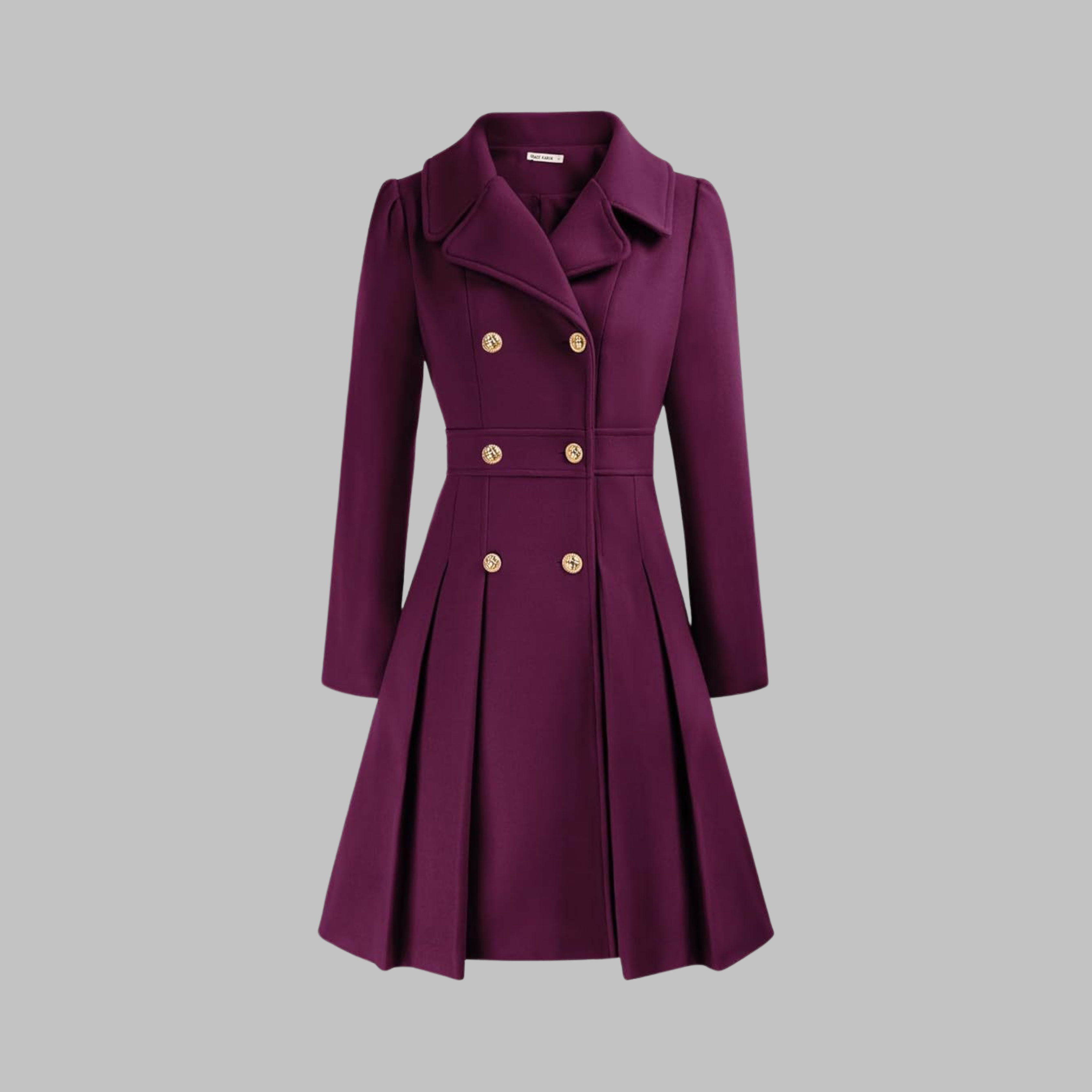DAMI™ Elegant Double-Button Long-Sleeve Coat