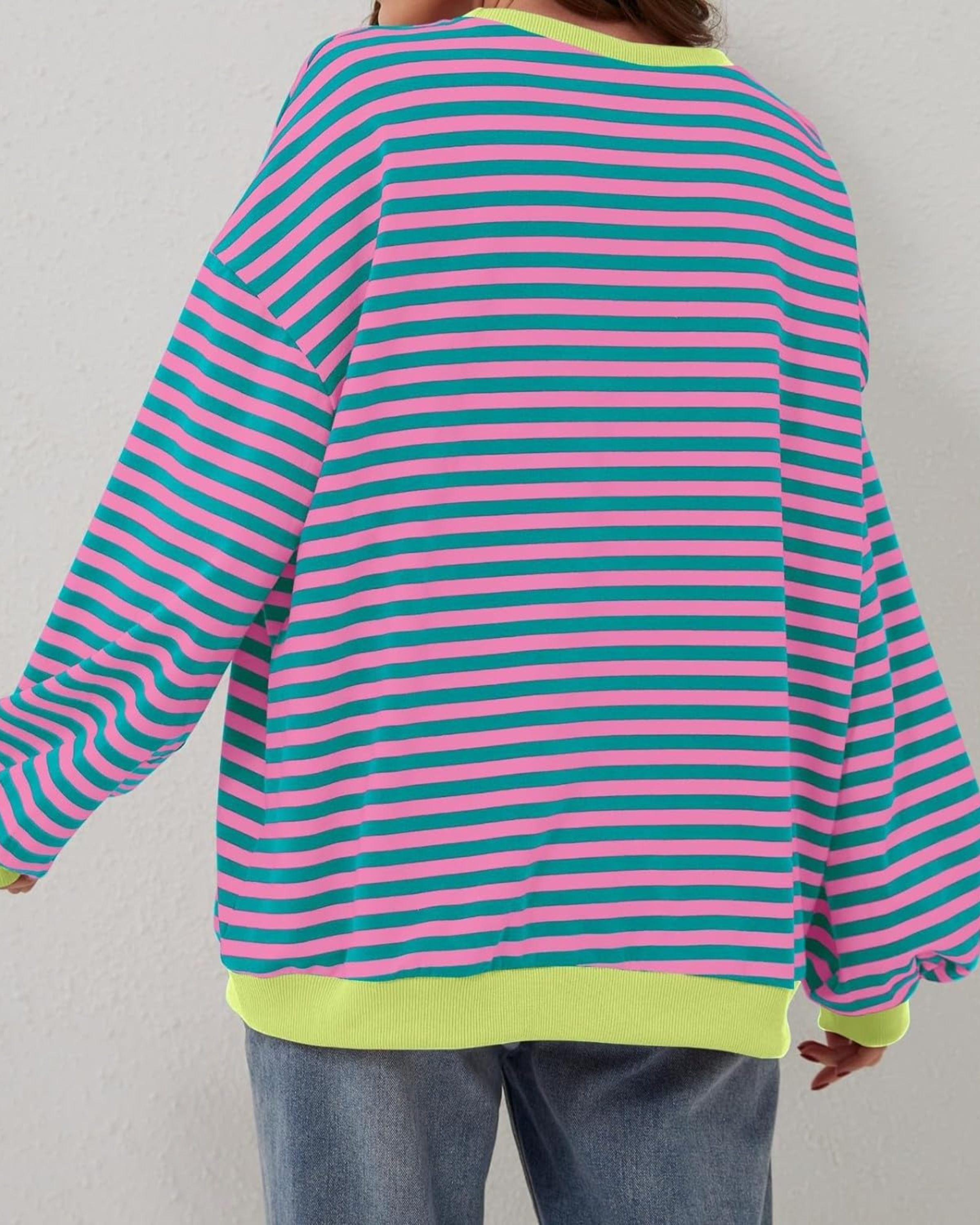 ROXANNE™ Striped Oversized Sweatshirt - Cozy, Relaxed Fit