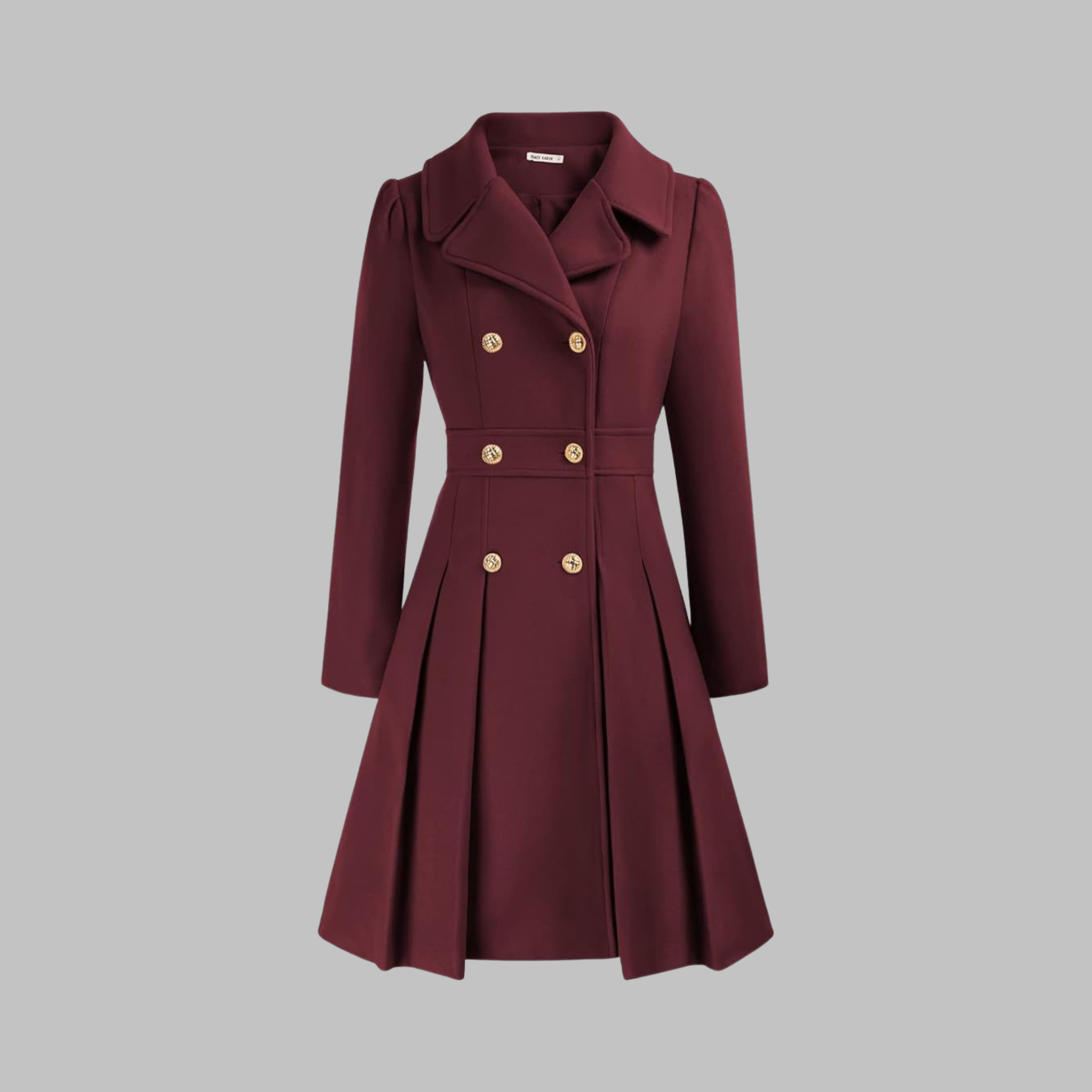 DAMI™ Elegant Double-Button Long-Sleeve Coat