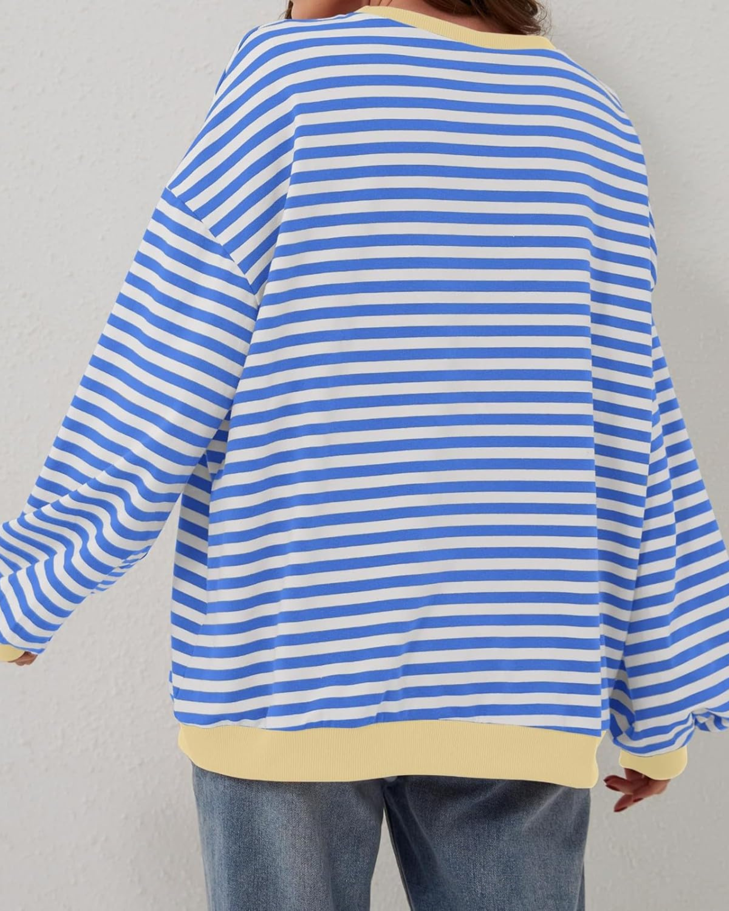 ROXANNE™ Striped Oversized Sweatshirt - Cozy, Relaxed Fit