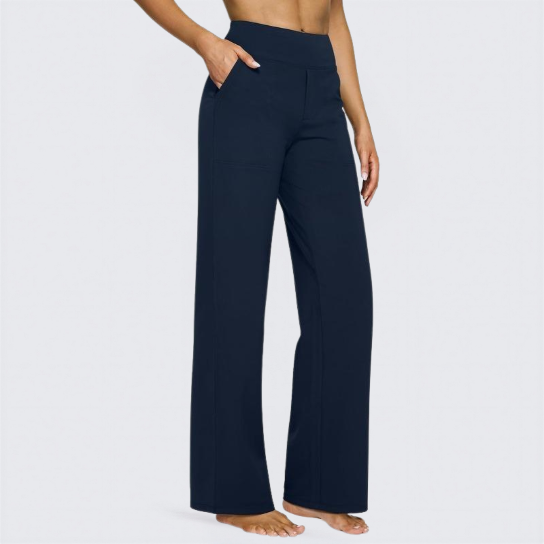 WHITNEY™ Ultra-Comfort High-Waist Wide-Leg Pants for Yoga, Outdoors, and Everyday Fun