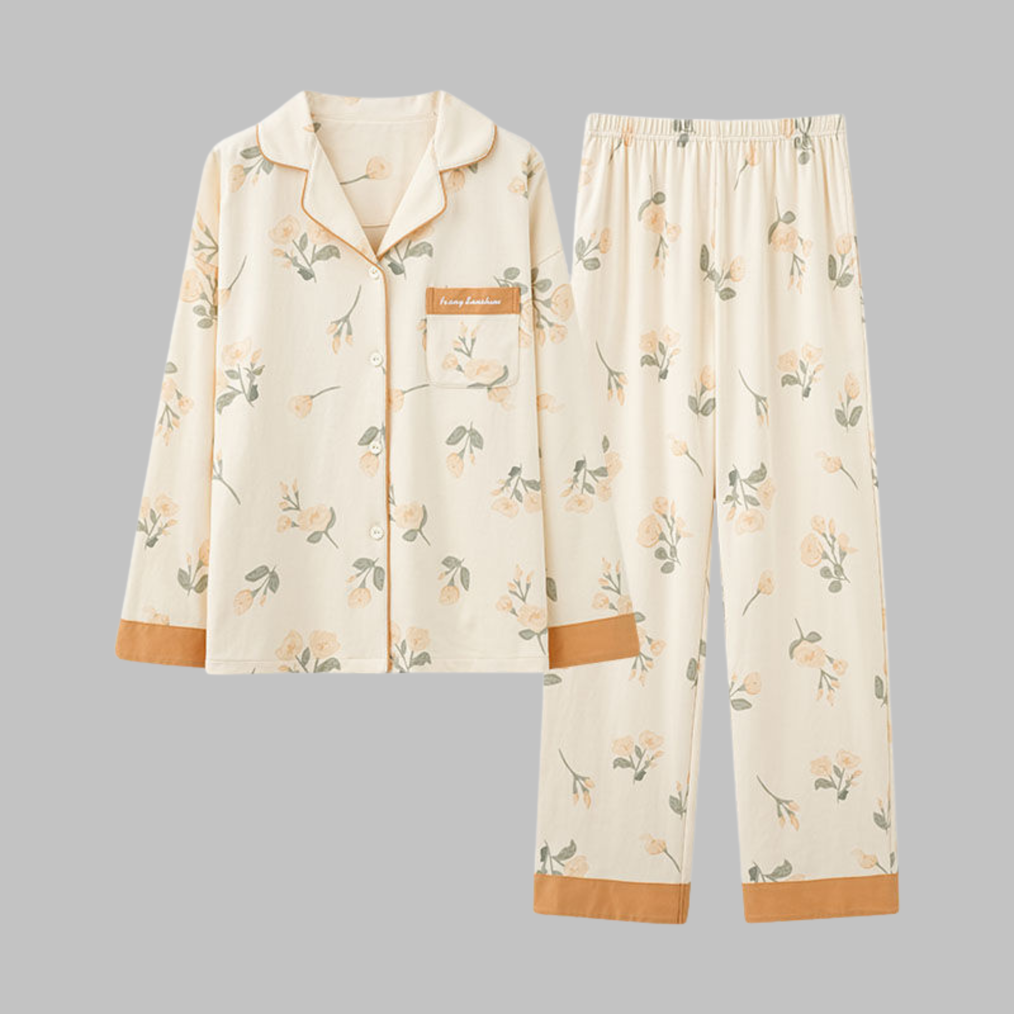 COSIMA™ Cozy Long-Sleeve Top & Pants Loungewear Set