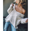 SOLEDAD™ Cozy Drop-Shoulder Long-Sleeve Knit Sweater