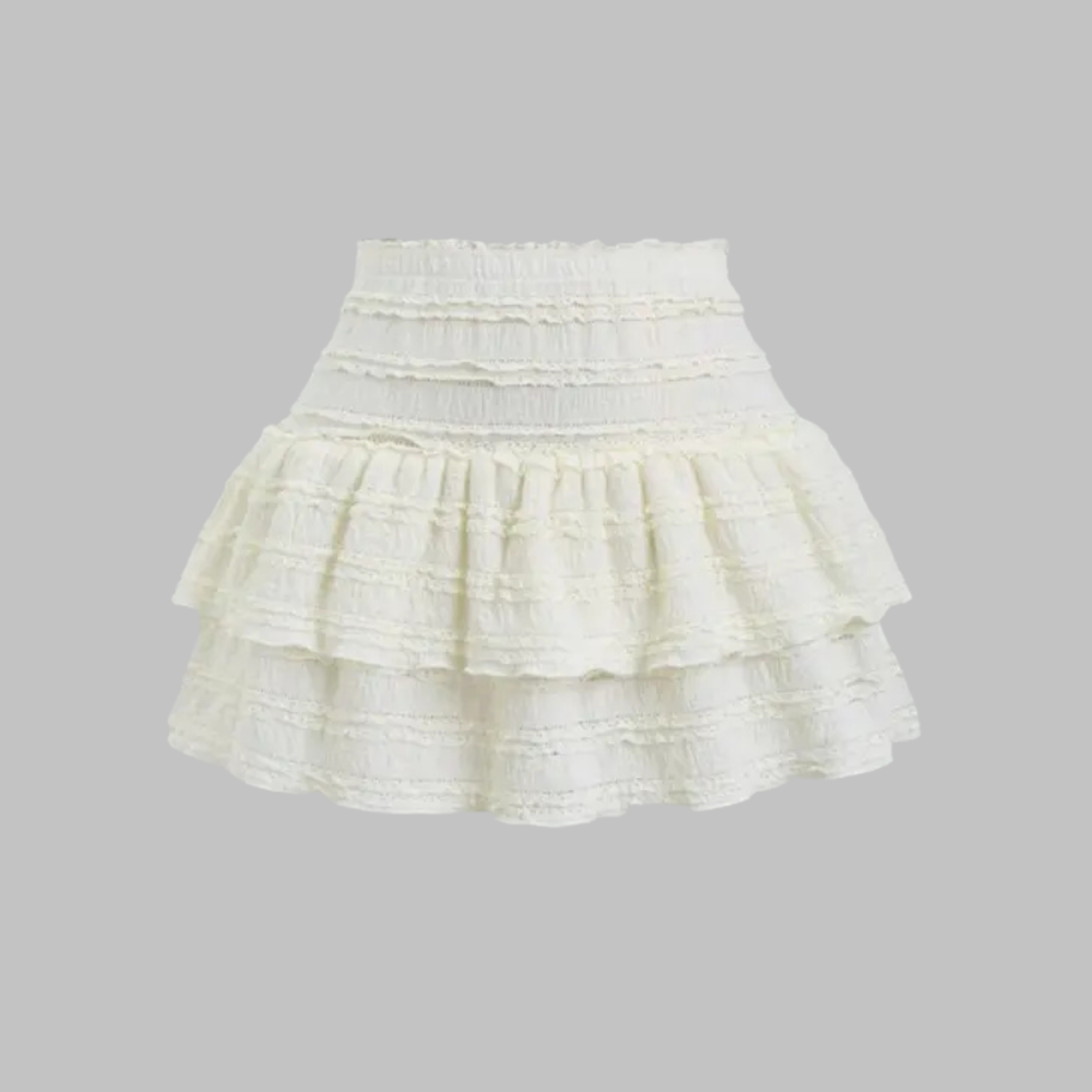 MATHA™ - Chic Layered Ruffle-Hem Skort for Effortless Style