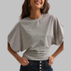 RAZI™ Casual Fitted Half-Sleeve Round-Neck Top – Flattering Everyday Essential
