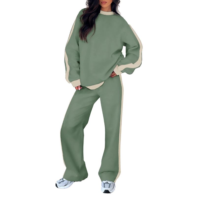SANDI™ Cozy 2-Piece Lounge Set — Relaxed-Fit Sweatshirt & Straight-Leg Pants