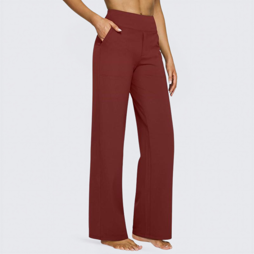 WHITNEY™ Ultra-Comfort High-Waist Wide-Leg Pants for Yoga, Outdoors, and Everyday Fun