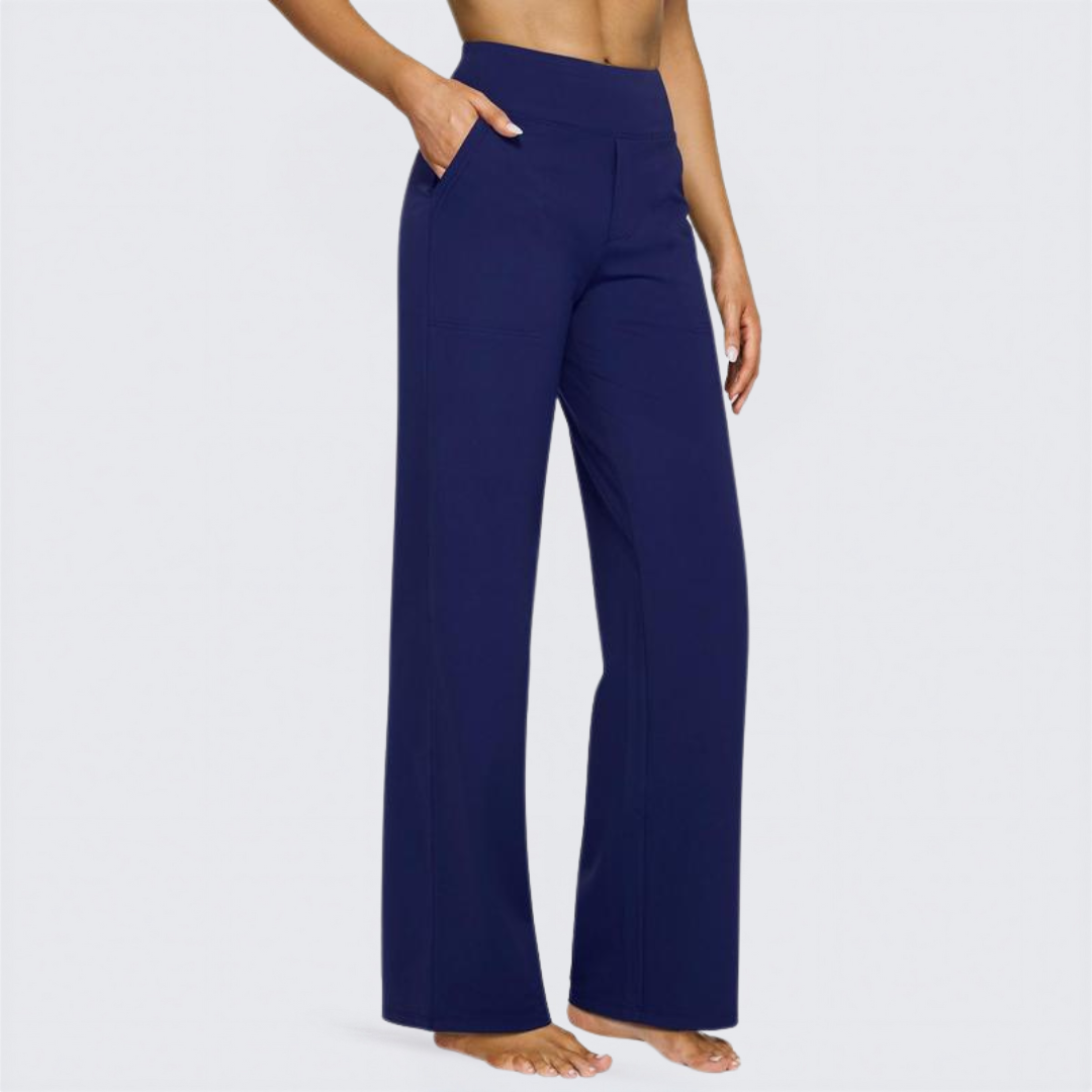 WHITNEY™ Ultra-Comfort High-Waist Wide-Leg Pants for Yoga, Outdoors, and Everyday Fun