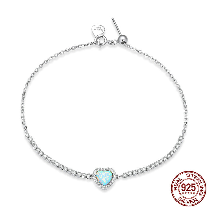 Heart's 925 silver bracelet