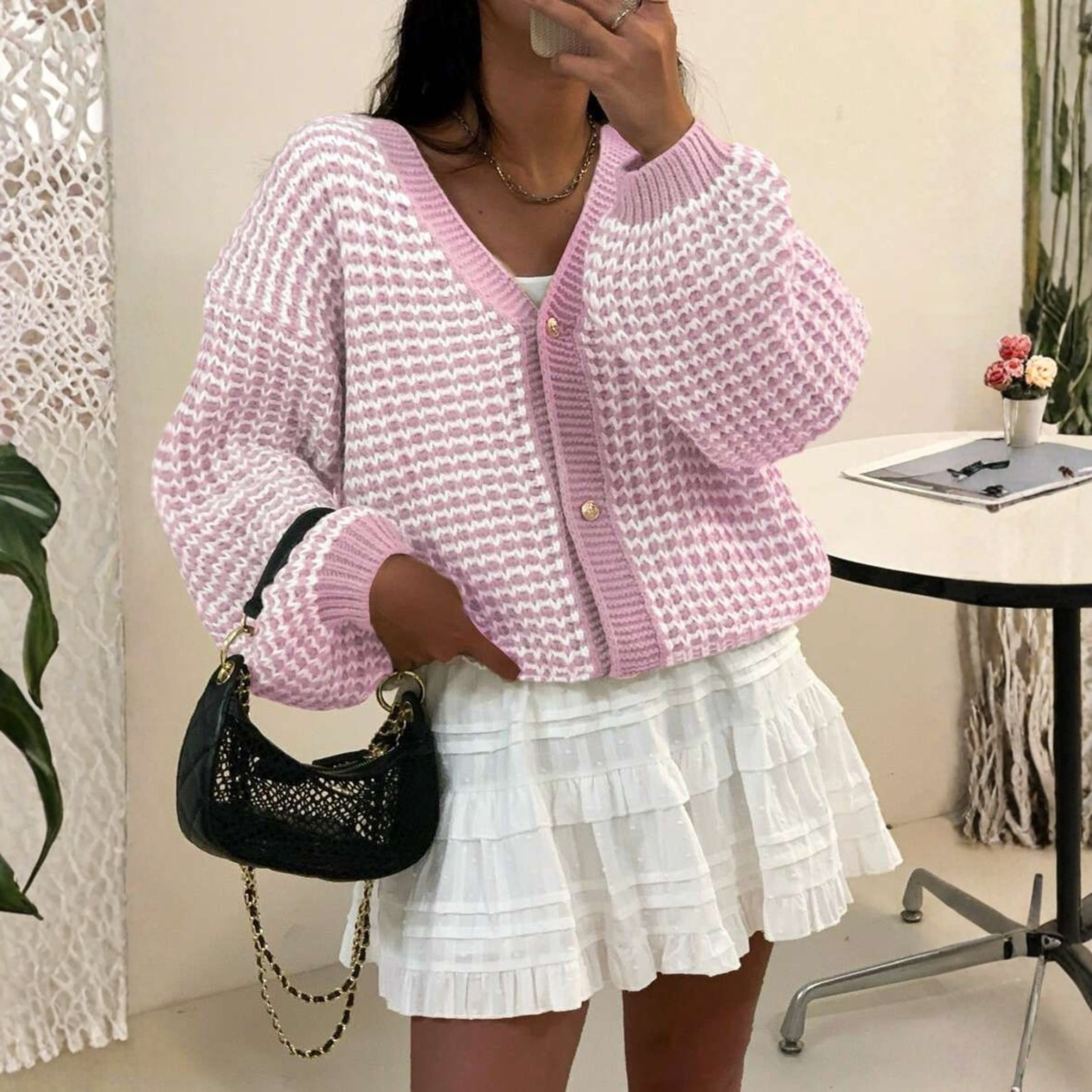 FINITY™ Cozy V-Neck Long-Sleeve Cardigan Sweater