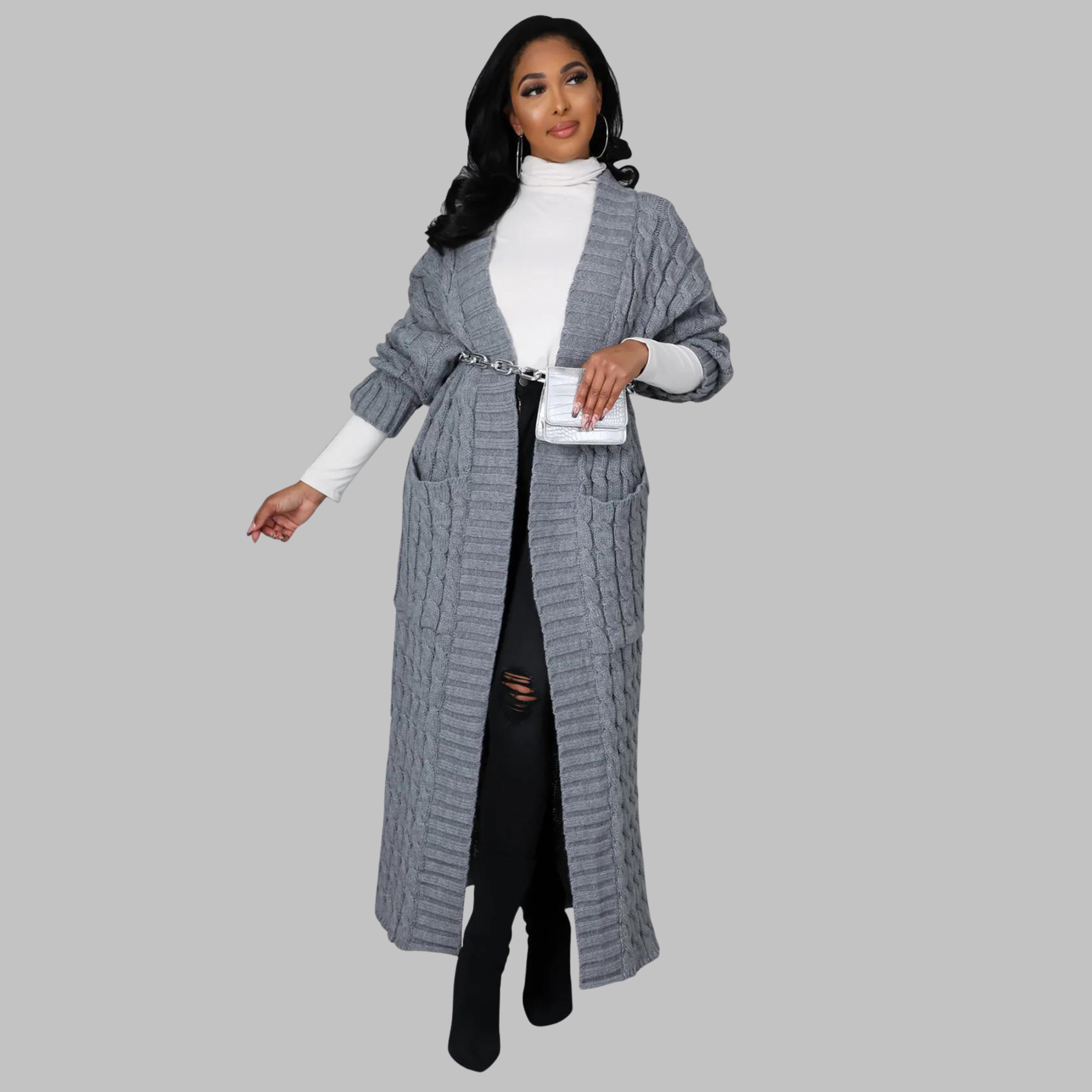 JACKIE™ Cozy Casual Long-Sleeve Cardigan