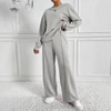 AMBRA™ Casual Luxe: Long-Sleeve Sweatshirt & High-Waisted Pants Set