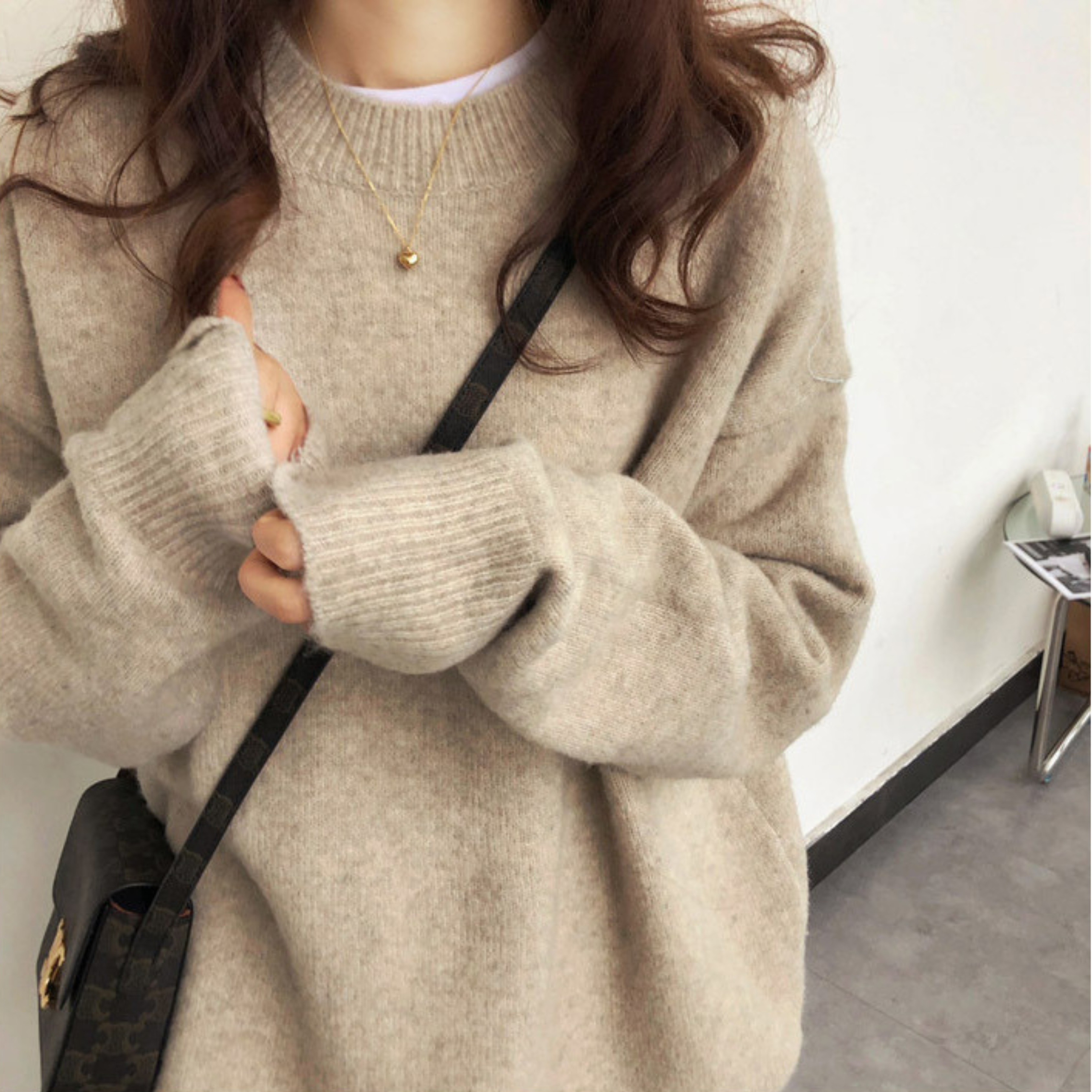 DERDI™ Everyday Casual Long-Sleeve Round-Neck Knit Sweater