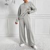 TINIDOR™ Cozy Casual Long-Sleeve Sweatshirt & High-Waisted Pants Set