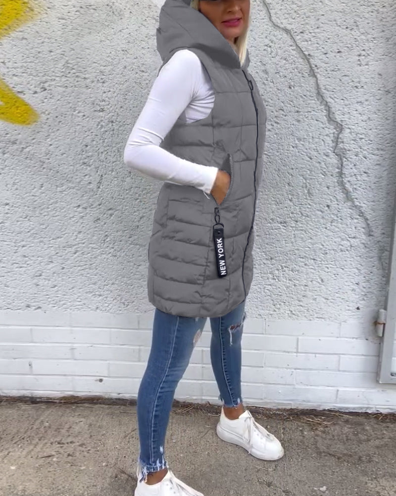 CELESTE™ Sleek Sleeveless Puffer Jacket for Lightweight Warmth