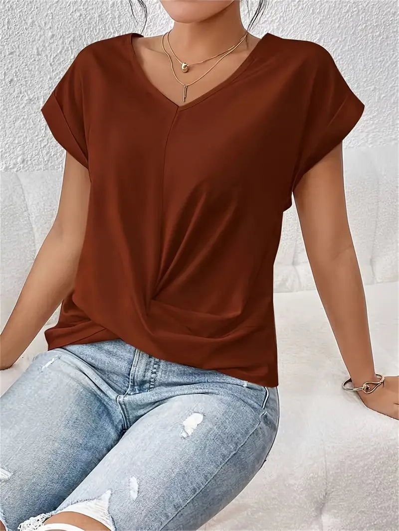 BELLE™ | The Effortlessly Chic V-Neck Top