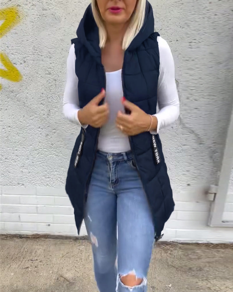 CELESTE™ Sleek Sleeveless Puffer Jacket for Lightweight Warmth