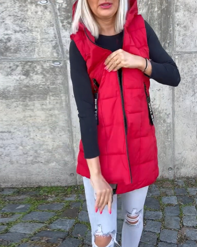 CELESTE™ Sleek Sleeveless Puffer Jacket for Lightweight Warmth