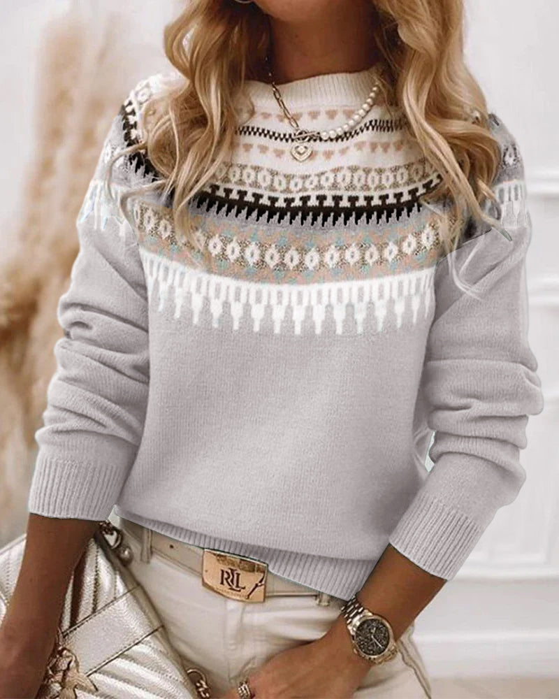 AVERY™ Fair Isle Knit Sweater - Cozy, Timeless Knitwear