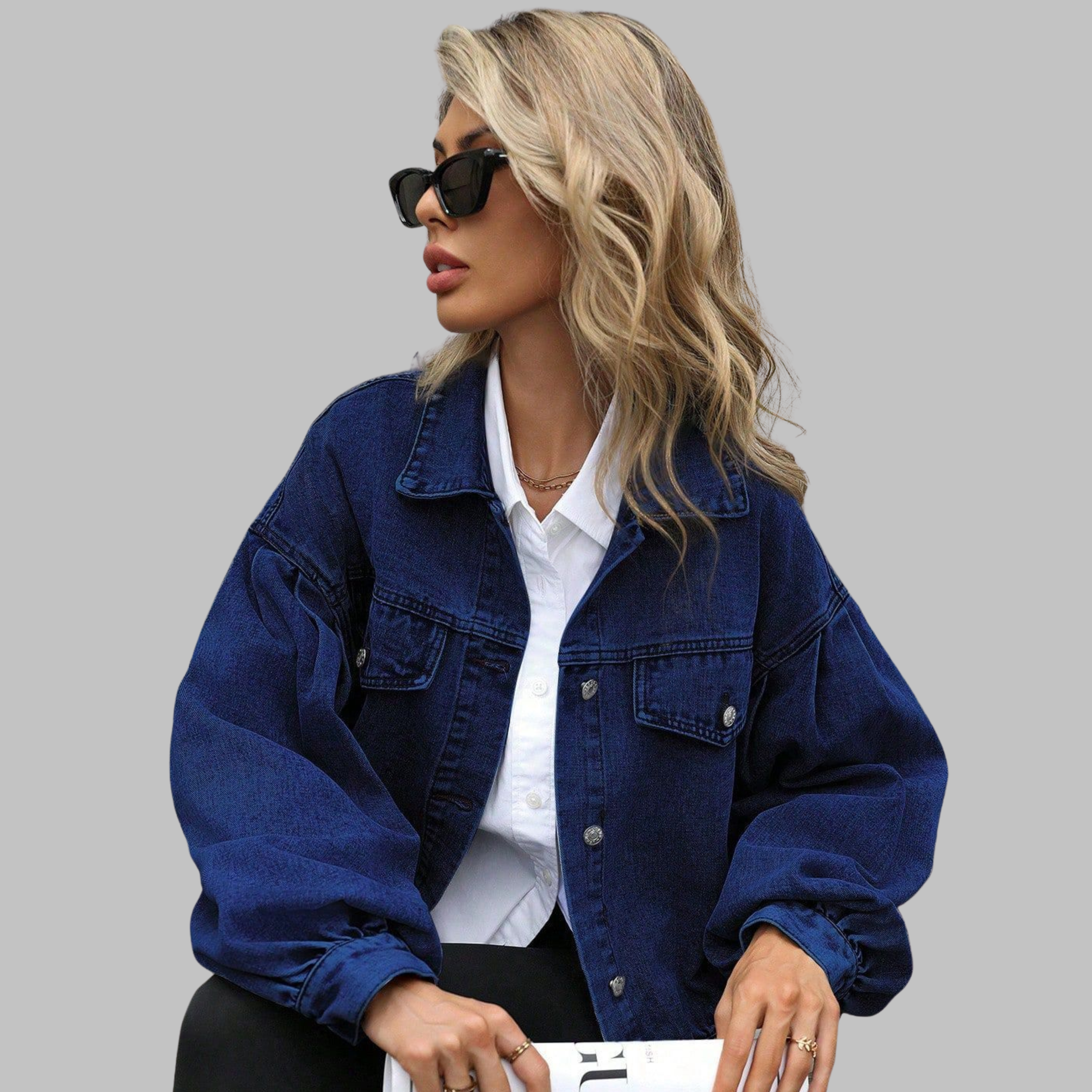 HEILA™ Casual Long-Sleeve Button-Down Jacket - Effortless Everyday Style