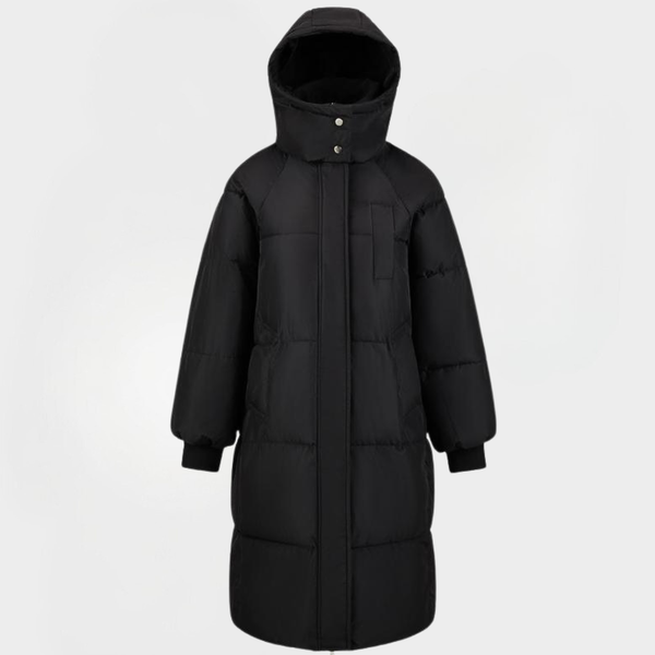 BERNA™ Women's Classic Hooded Puffer Coat – Long Winter Jacket