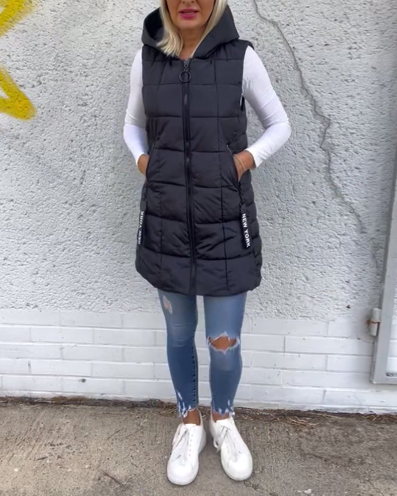 CELESTE™ Sleek Sleeveless Puffer Jacket for Lightweight Warmth