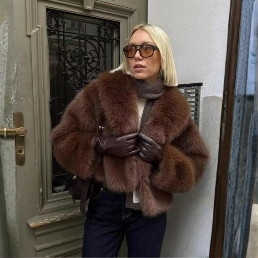 CELESTIA™ - Chic Faux Loose-Fit Winter Coat, Luxury High-End Outerwear