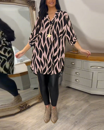 ALEXANDRA™ Printed Relaxed-Fit Top