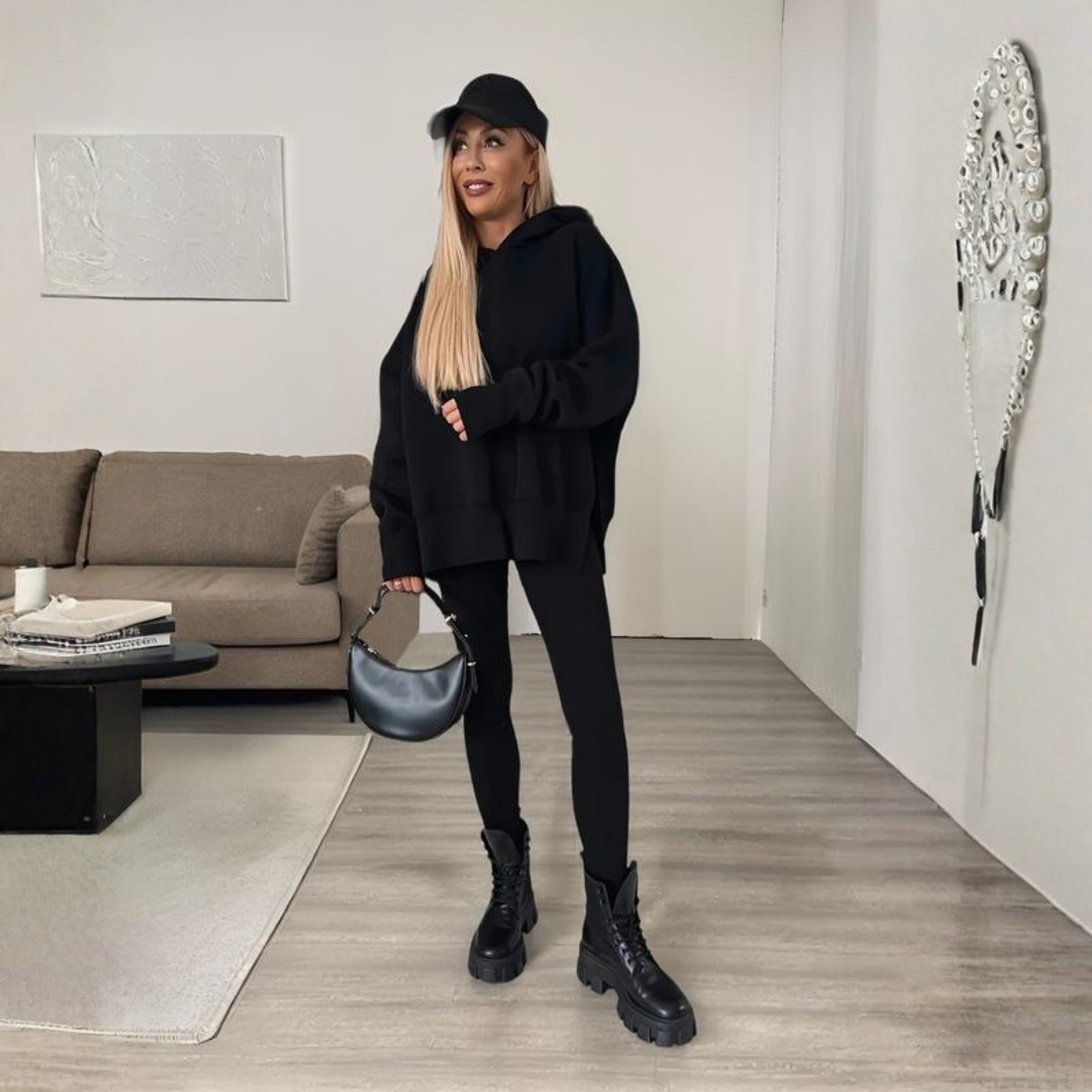 SANIA™ Cozy Casual Long-Sleeve Hoodie & Skinny Pants Set