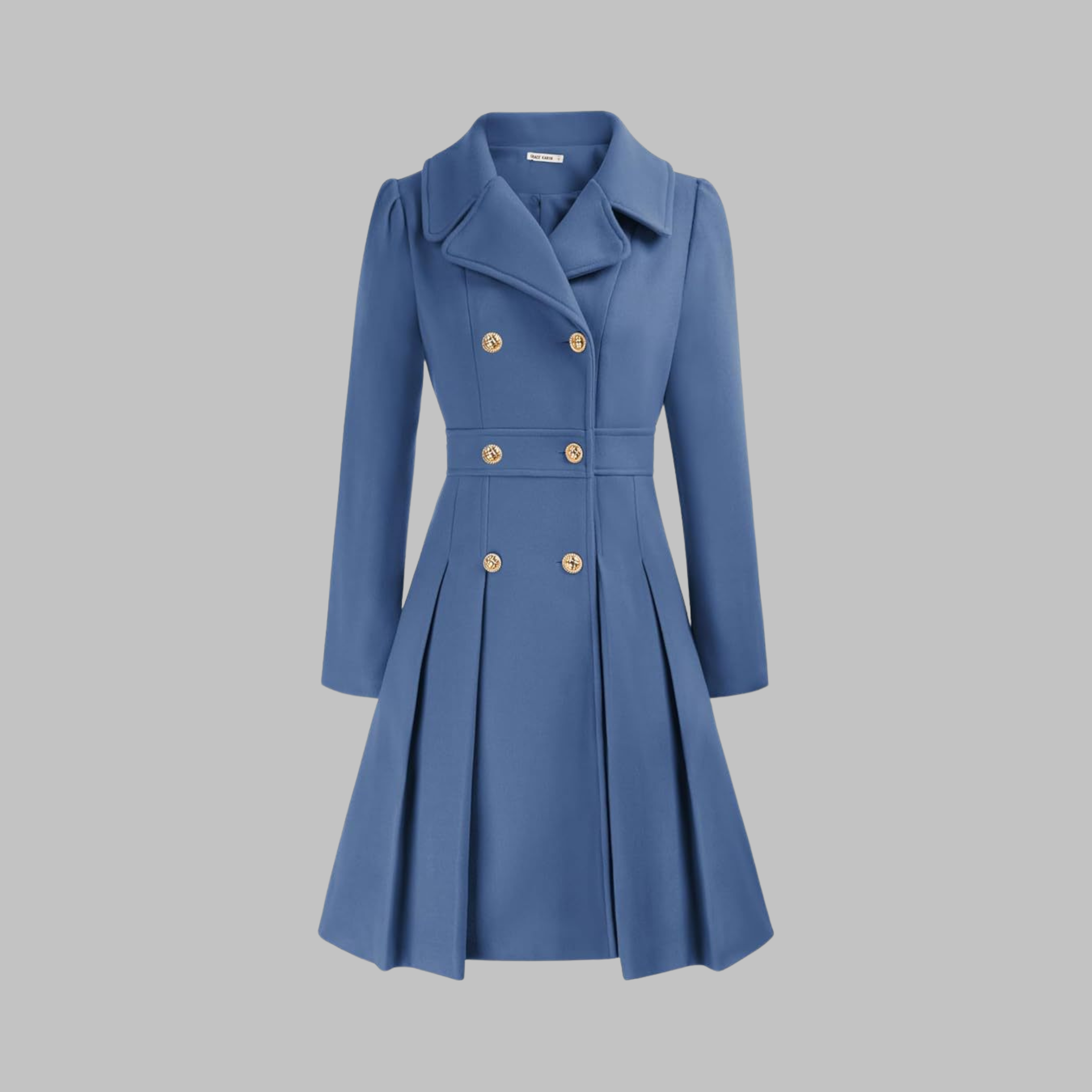 DAMI™ Elegant Double-Button Long-Sleeve Coat
