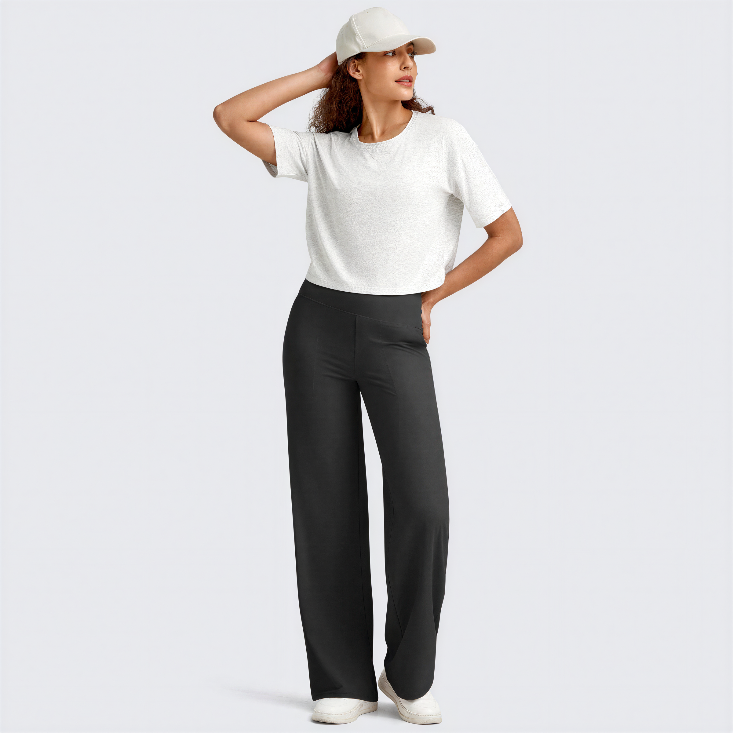 WHITNEY™ Ultra-Comfort High-Waist Wide-Leg Pants for Yoga, Outdoors, and Everyday Fun