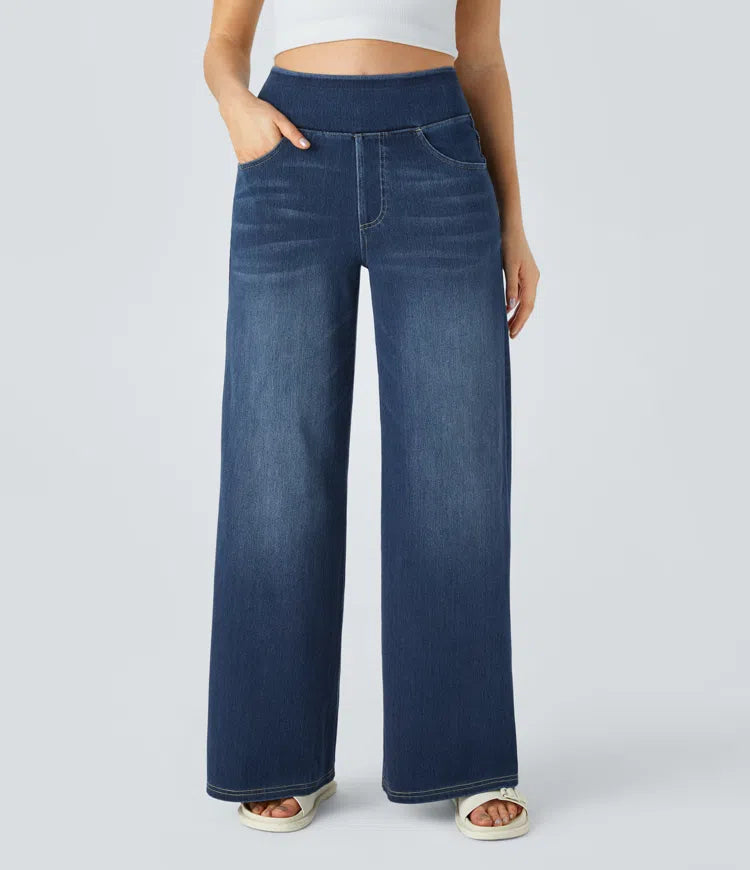 SOLÈNE™ Effortless Relaxed-Fit Wide-Leg Jeans