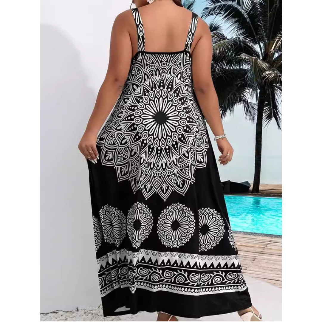AMARIEL™ Flowy Casual Plus-Size Sleeveless Summer Maxi Dress