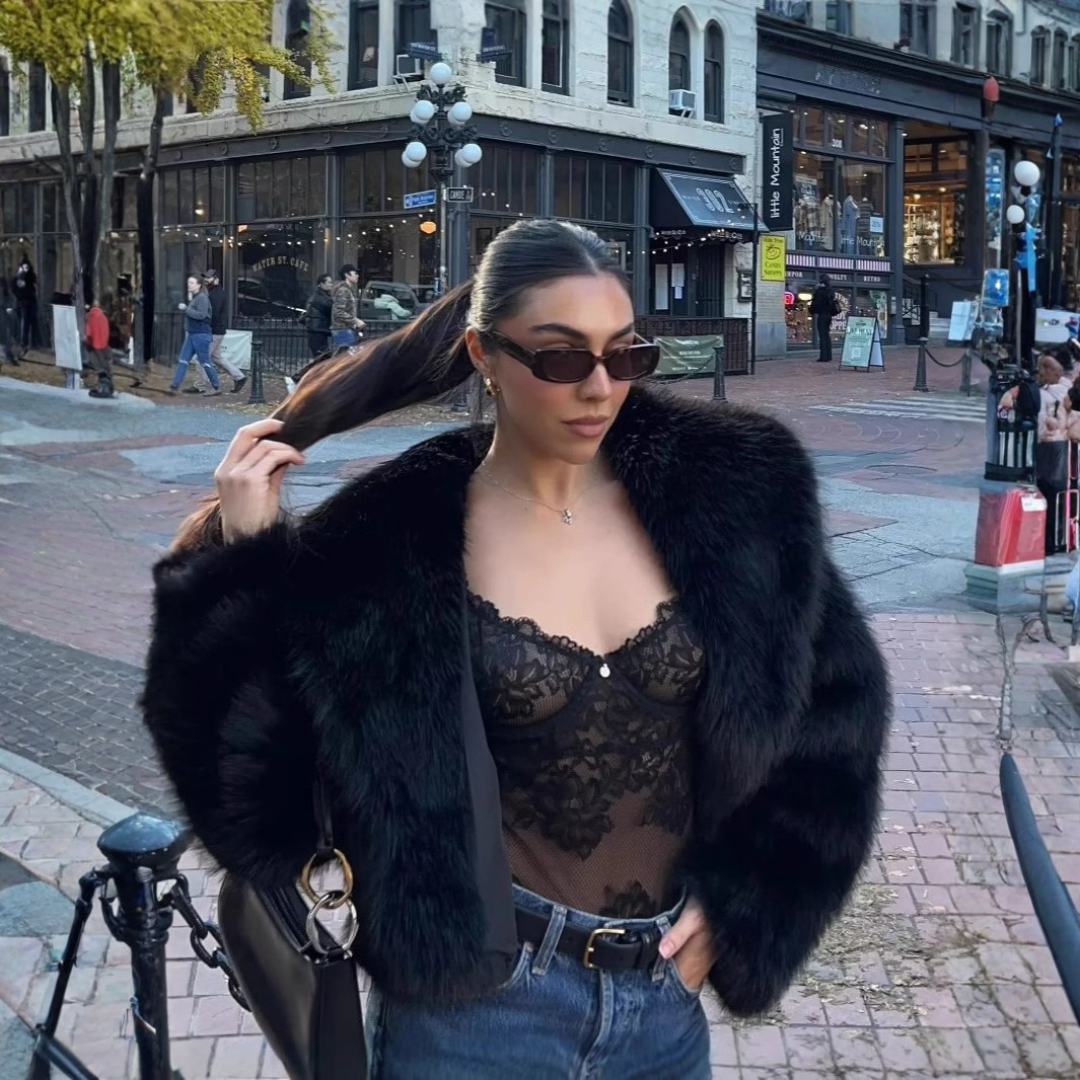 CELESTIA™ - Chic Faux Loose-Fit Winter Coat, Luxury High-End Outerwear