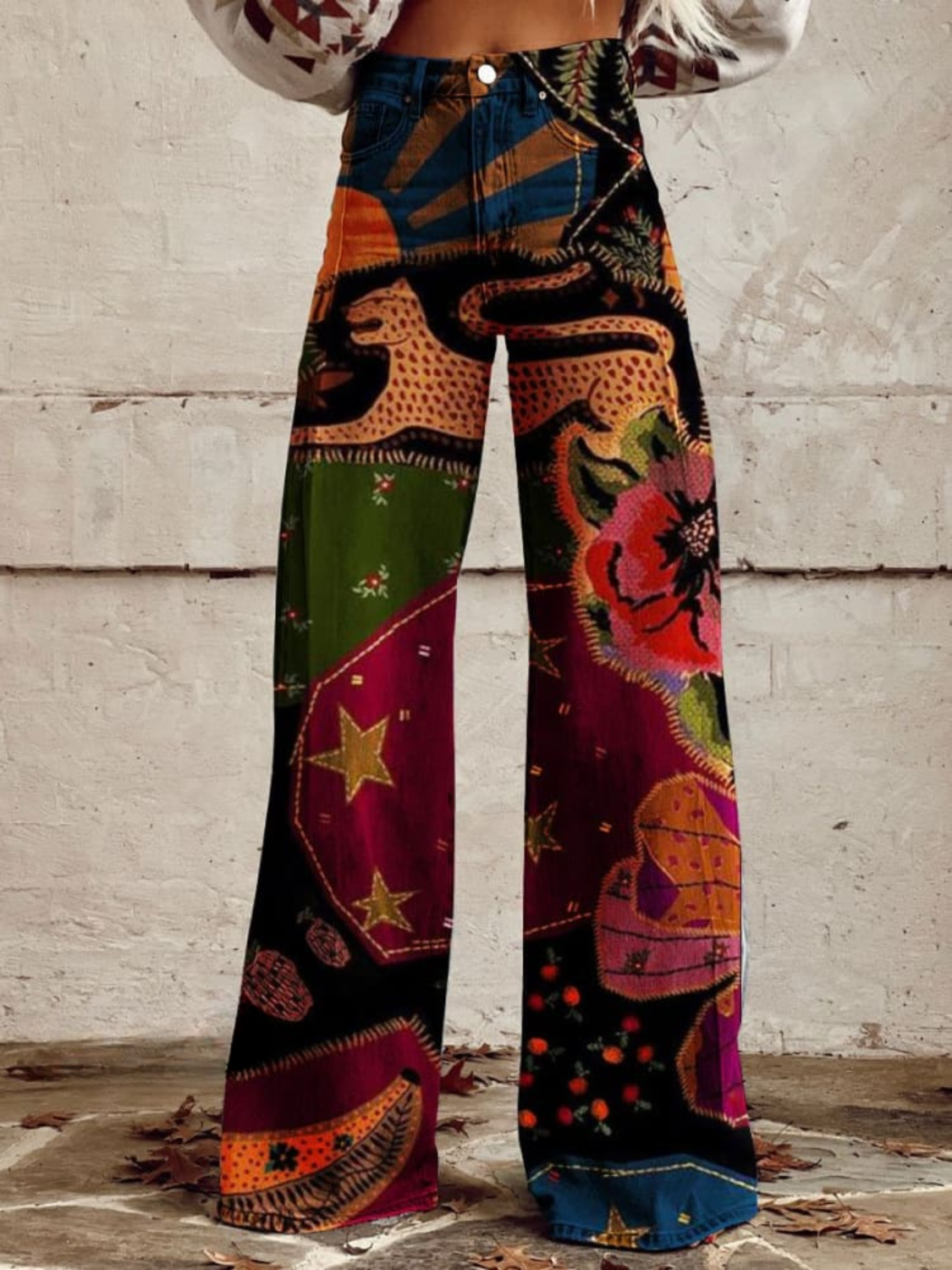 GABRIELLE™ Artful Wide-Leg Pants with Bold, Fluid Silhouette