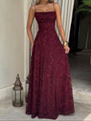 MABEL™ - Alluring Backless Lace Maxi Dress for Elegant Events