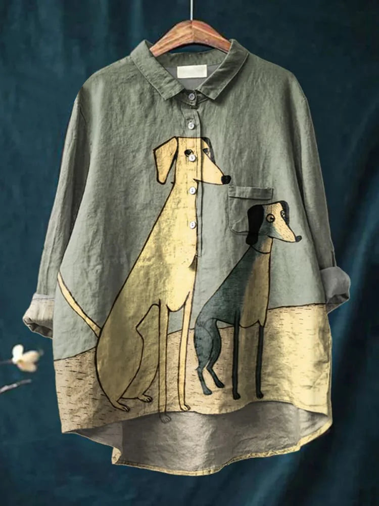 MIKHA™ Dog Art Shirt – Wearable Art for Dog Lovers