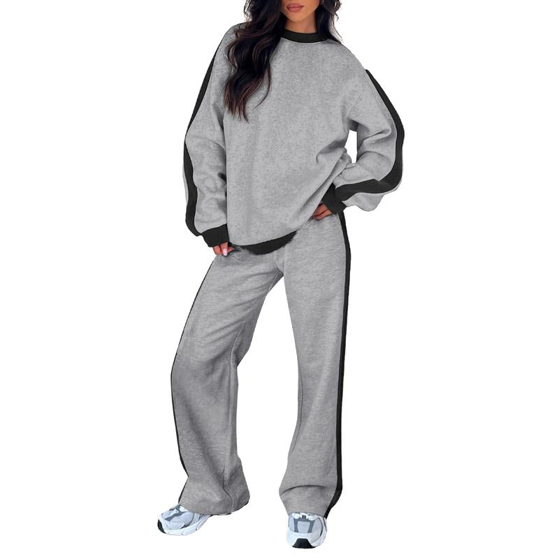 SANDI™ Cozy 2-Piece Lounge Set — Relaxed-Fit Sweatshirt & Straight-Leg Pants