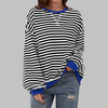 LUKA™ Casual Long-Sleeve Round-Neck Striped Sweatshirt – Everyday Comfort and Style