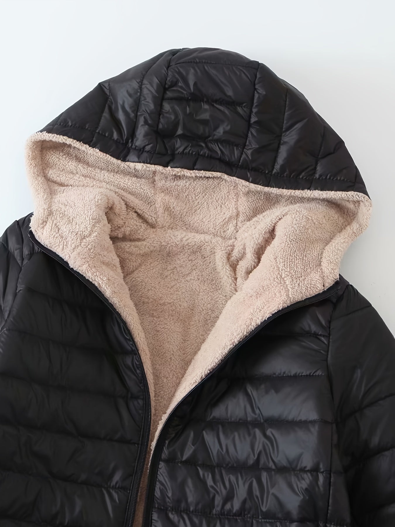 VICKY™ Cozy Fleece-Lined Puffer Jacket — Plush Warmth & Everyday Style