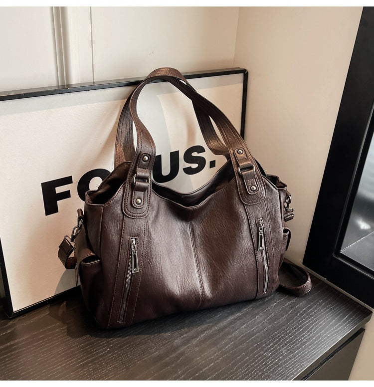 NOEMIE™ Timeless Classic Leather Tote Bag